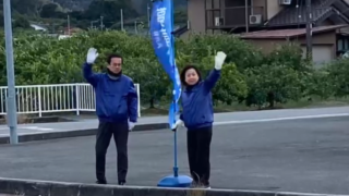 2025年12月26日　ヤマダ電機交差点付近でごあいさつ